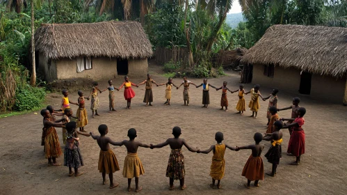 Village Children United in Play