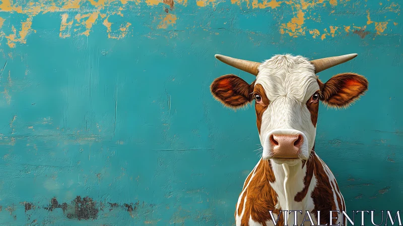 AI ART Vintage Cow Art