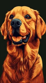 Joyful Dog Art Portrait