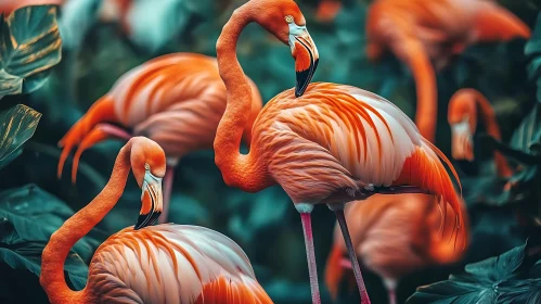 Flamingos in the Wild