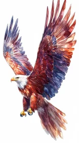 Colorful Eagle Illustration