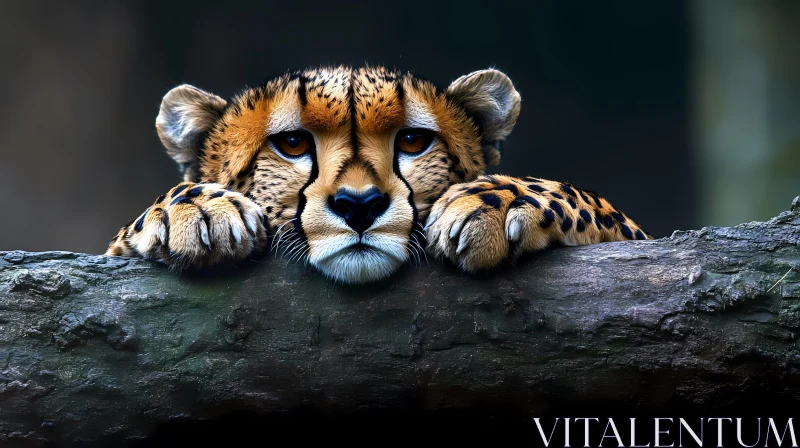 Cheetah Relaxing in the Wild AI Image