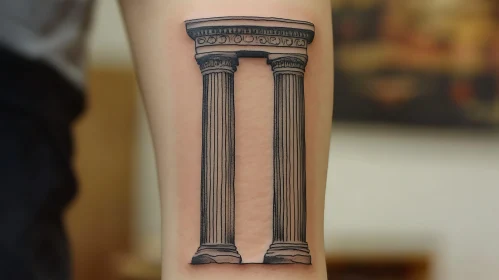 Classic Column Tattoo