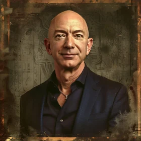 Jeff Bezos in a Dark Suit