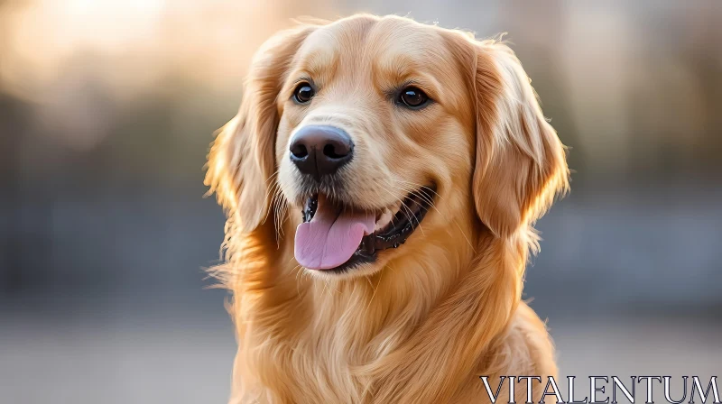 Charming Golden Retriever Image AI Image