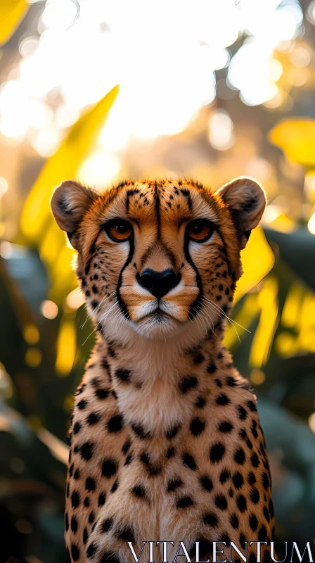 Wild Beauty of a Cheetah AI Image