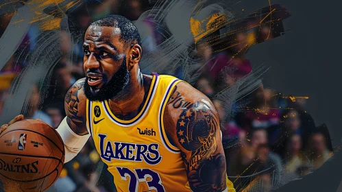 LeBron James Playing for the Lakers