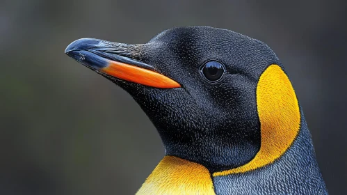 Vibrant Close-Up of a Penguin