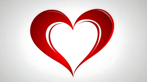 Stylized Heart Graphic Design