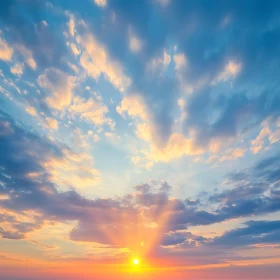 Pastel Clouds at Sunset