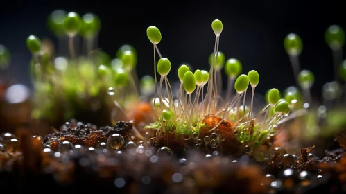 Emerging Moss Sprouts in Forest - A Contest Winner Image