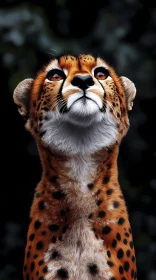 Cheetah Gazing Upwards