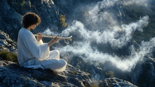 Ethereal Mountain Flute Performance