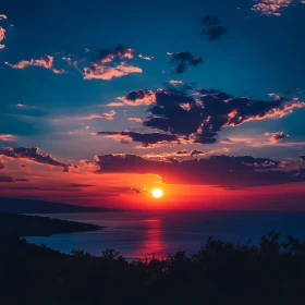 Tranquil Seascape at Sunset