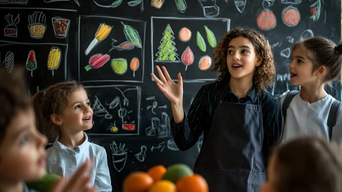 Children Learning About Food