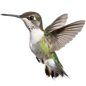 Emerald Hummingbird Portrait