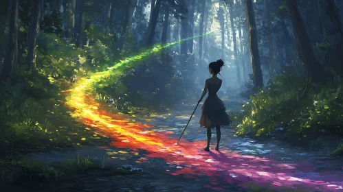 Rainbow Road in the Woods