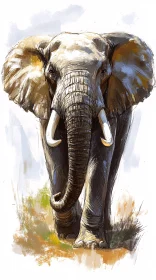 Artistic Portrait of a Gentle Giant