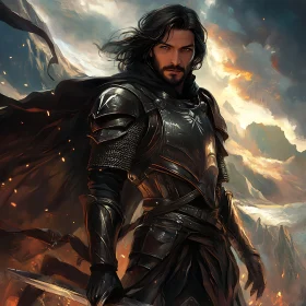 Man in Armor with Sword