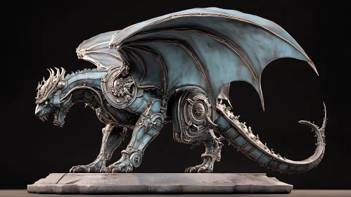 Clockwork Dragon Sculpture