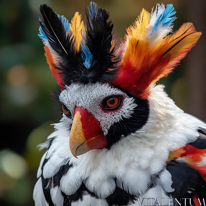 AI ART Vibrant Plumage: A Bird of Paradise