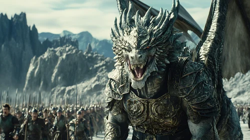 Dragon Commander with Warrior Horde