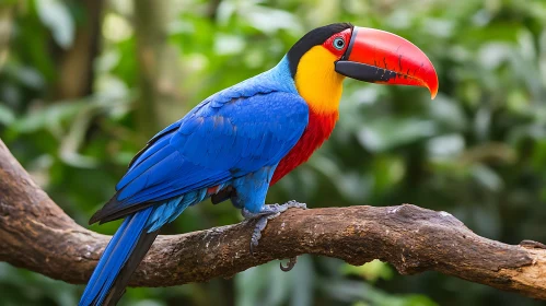 Colorful Plumage of a Toucan Bird