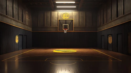Empty Basketball Arena