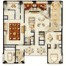 Detailed Home Interior Layout