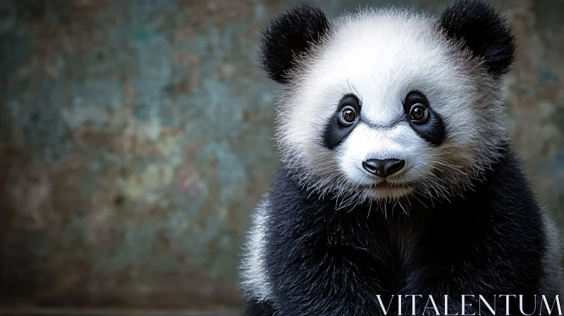 Inquisitive Panda Cub AI Image