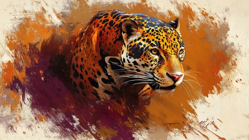 Artistic Leopard Expression