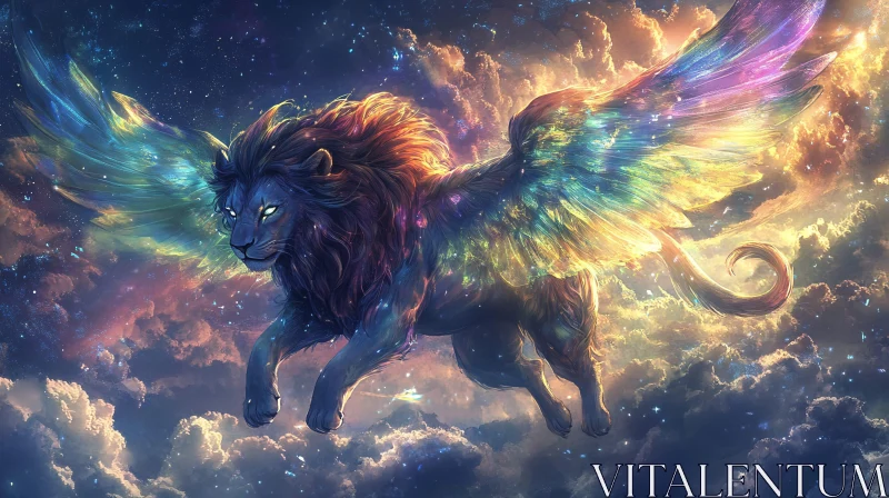 AI ART Celestial Lion