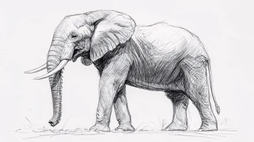 Elephant Pencil Art