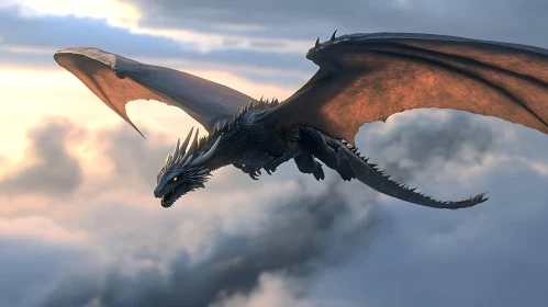 Dragon Soaring Through the Heavens