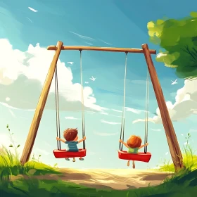 Blissful Swing Time Childhood Memories