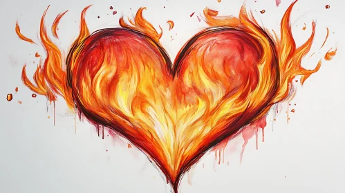 Burning Heart of Flames