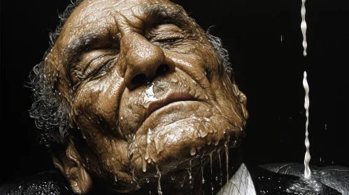 Capturing the Essence of Emotional Release: A Hyper-Detailed Portrayal