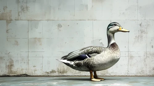 Duck in Urban Setting