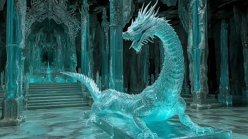 Frozen Dragon in Ice Palace