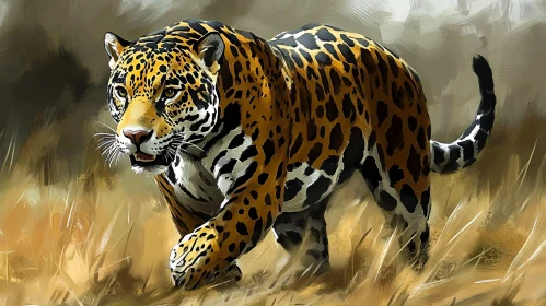 Graceful Jaguar in Natural Habitat