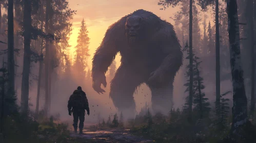 Forest Encounter: A Giant Shadow