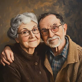 Aged Couple Portrait