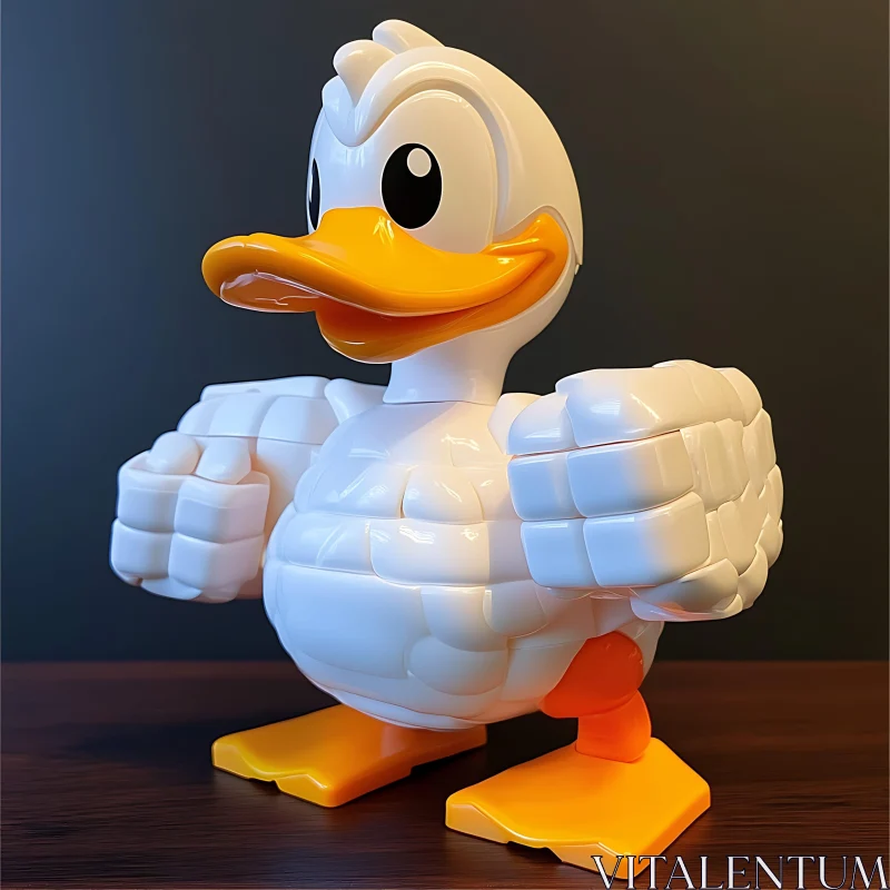 Cartoon Duck Toy AI Image