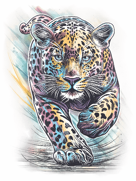 Leopard T-Shirt Design POD Design