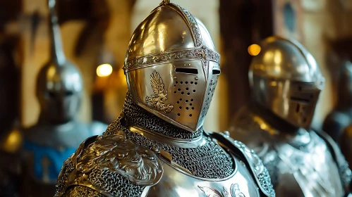 Detailed Knight's Armor Still Life