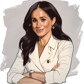 Artistic Portrait of Meghan Markle