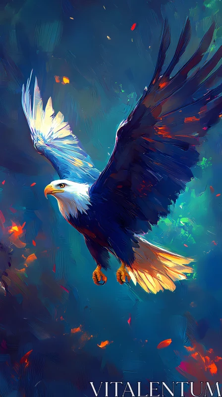 AI ART Majestic Eagle Painting