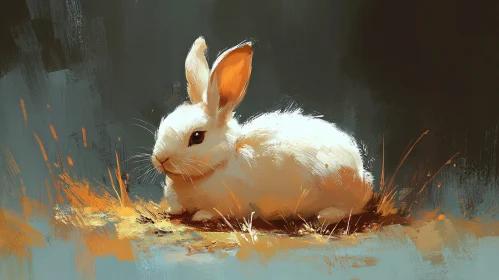 Playful Rabbit Painting