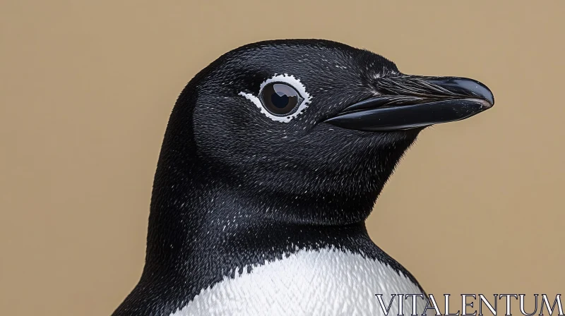 Close-Up of a Penguin AI Image