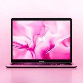 Modern Pink Laptop with Stylish Display